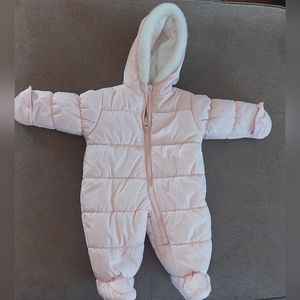 Light pink, Carters, 6-9 month snowsuit
